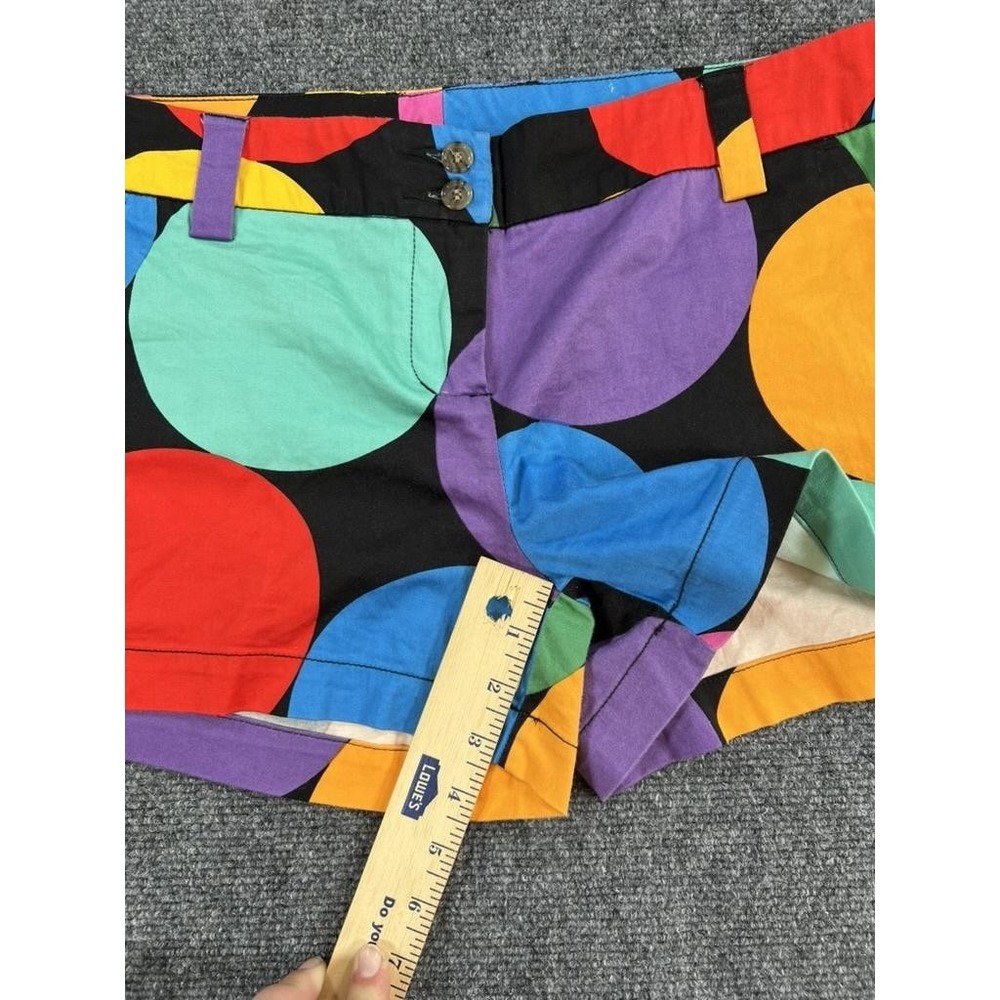 Loudmouth Golf Shorts Womens 10 Colorful Polka Dot Rainbow Cotton Pattern‎ - Picture 8 of 10